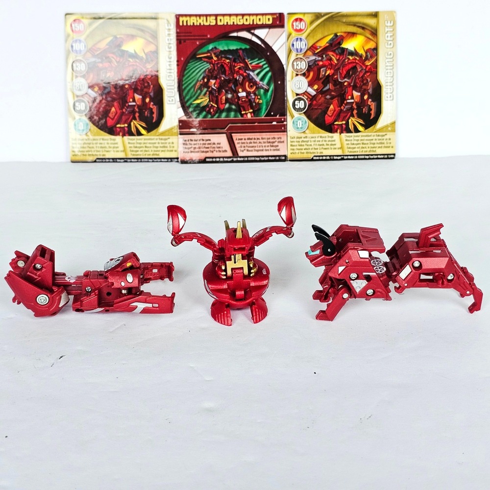 Y2K Bakugan Pyrus Maxus Dragonoid Neo Dragonoid Grakas Hound Spitarm Set Cards